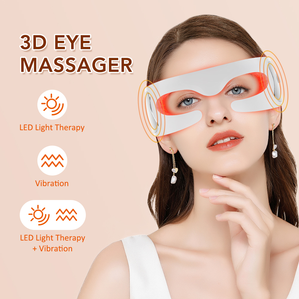 Light Therapy Glasses - Elektryczny masażer do oczu przeciwzmarszczkowy przyrząd
