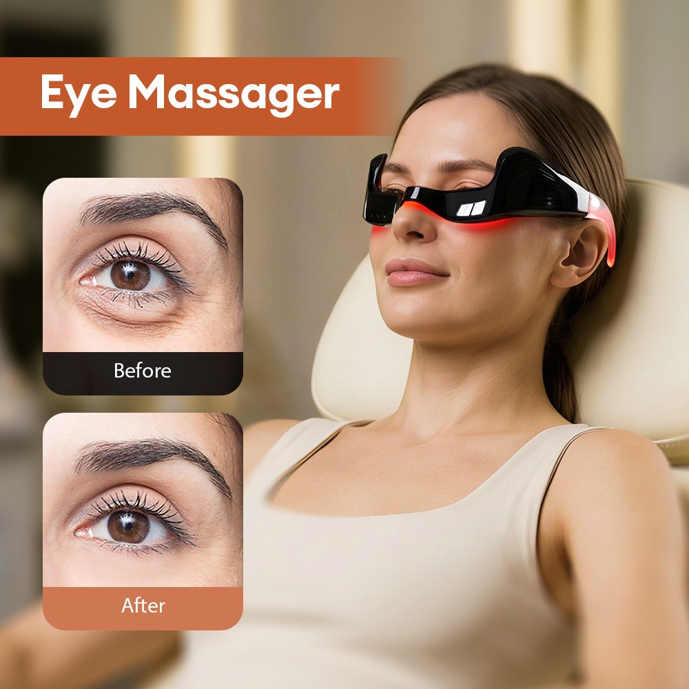 Elektryczny masażer do oczu z  – Light Therapy Glasses recenzja i cena